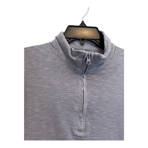 THOMAS Dean GREY 1/4 ZIP SLUB PERFORMANCE KNIT - Picture 4 of 12